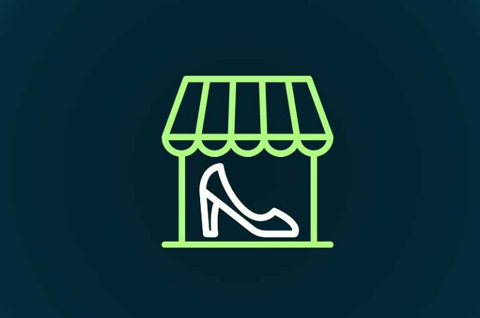 مفهوم کفش فروشی آنلاین